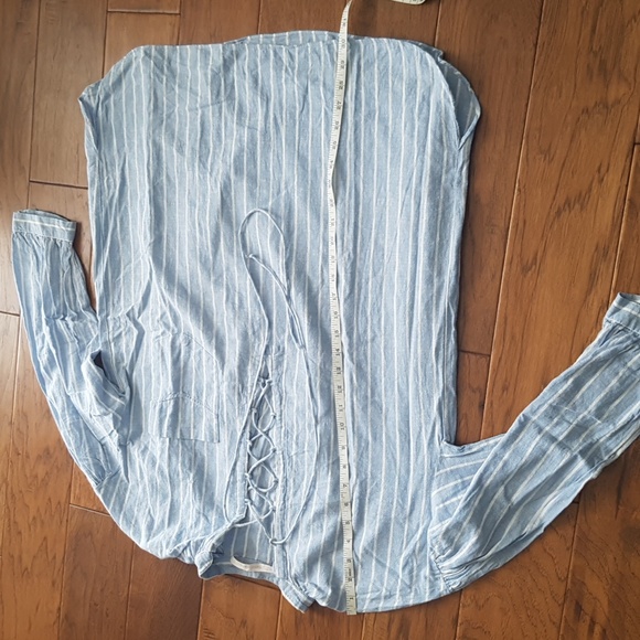 Zara Trafaluc Cotton Striped Oversized Tunic Size XS - Picture 5 of 16